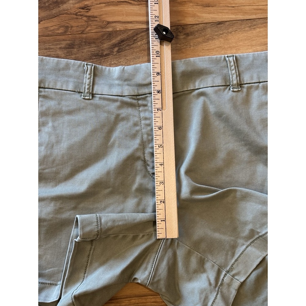 J.Crew Shorts Womens 8 Green Chino Cotton Shorts Classic Stretchy Preppy Coastal - Picture 9 of 9